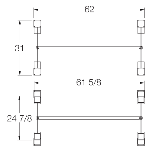 Technical drawing of the product Parade - 50565-CO